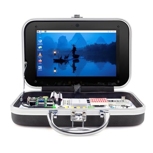 ELECROW for Raspberry Pi 5 8GB Kit, with Pi 5 8GB Single Board Computer, Crowpi Pi 5 Case Kit with 9inch Display, Compatible with Raspberry Pi 5 Learning Programming Kit with Sensors (8GB RAM) - Image 1