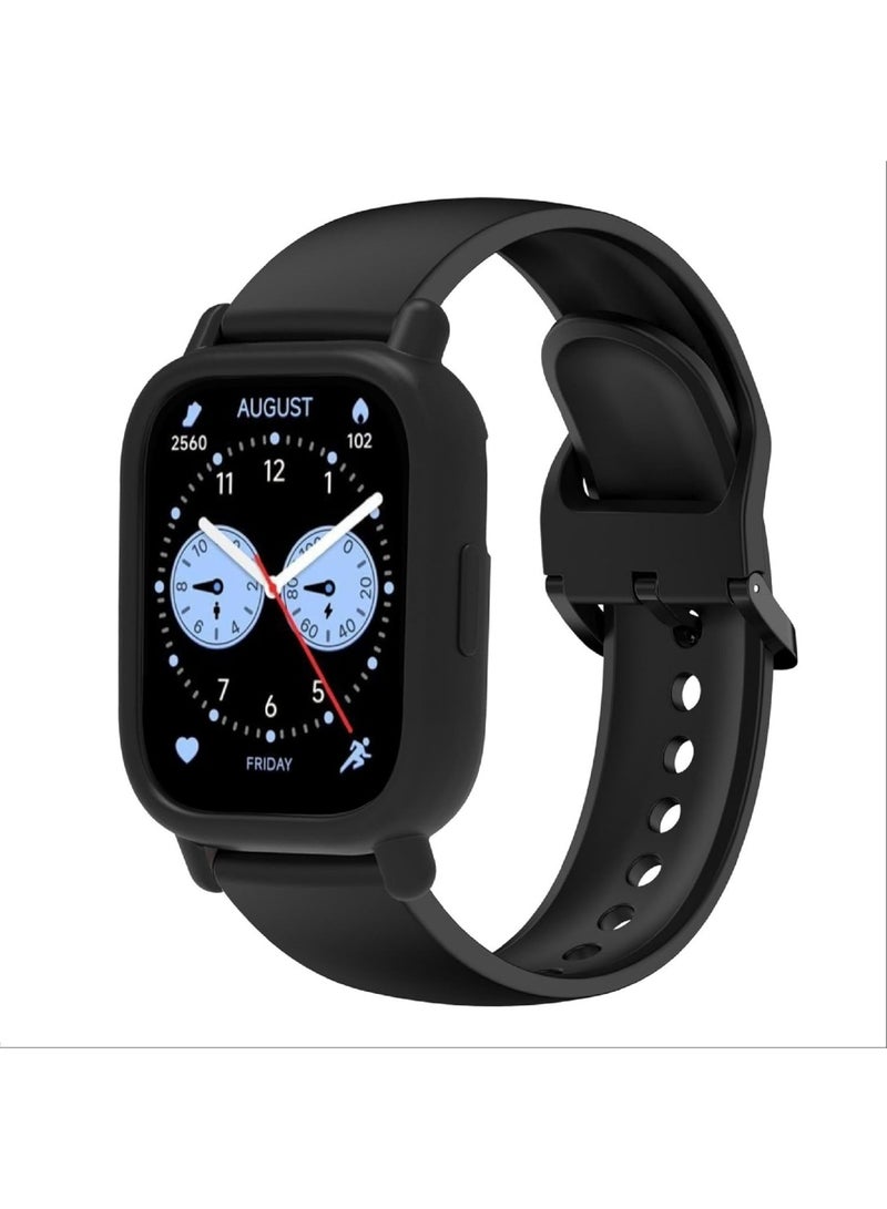 Soft Silicone Cover For REDMI Watch 5 Lite Hollow Protective Case Super Light Watch Case Decoration For REDMIs Watch 5 Lite (Black) - Image 3