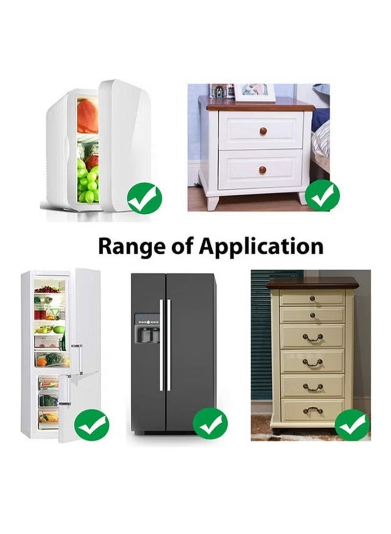 Gonice 2 Pack Child Safety Lock for Refrigerator, Cabinet, Drawers, Freezer & Door with 4 Extra Strong Adhesives - Image 4
