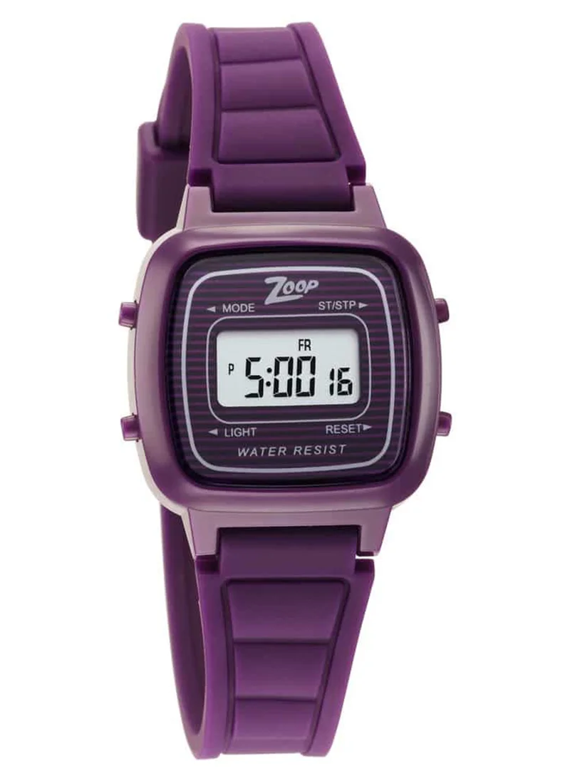 زوب Kids Unisex Digital Round Shape Plastic Wrist Watch 16017PP03 - 32.45 Mm