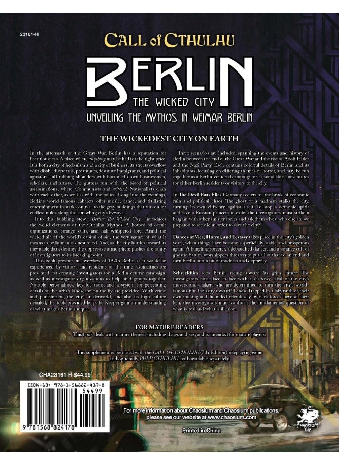 Berlin: The Wicked City: Unveiling the Mythos in Weimar Be