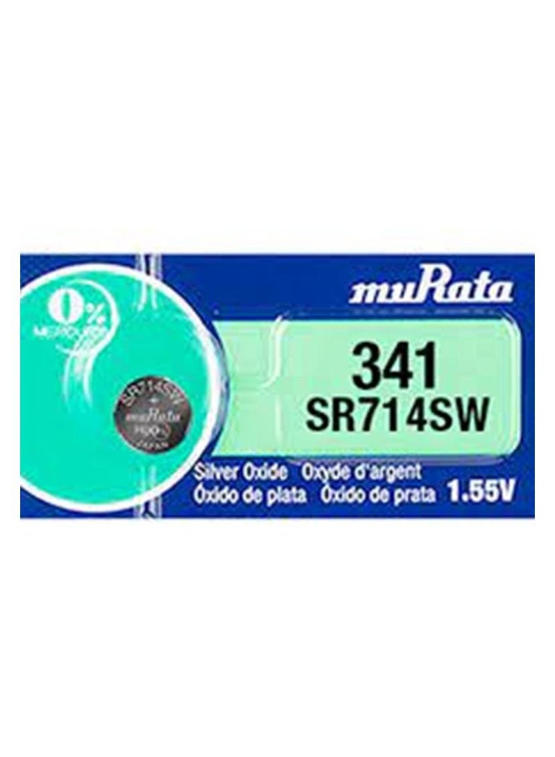 muRATA 5-Pieces Murata SR714SW / 341 Silver Oxide 1.55V (muRata) Japan Batteries - Image 2