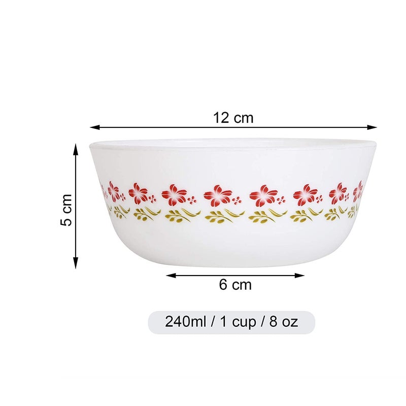 Cutting EDGE Serving Bowl 240ml Red Flower 12 - Image 2