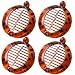 Prettyou Large Prettyou 375 Inches Round Banana Hair Clips for Thick Hair 4 Pack in Tortoise Shell Blue Mint Green Side Comb Ponytail Holder tortoise brown Large - Image 2