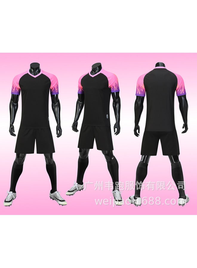 Black Short Sleeve Football Jersey - Image 1