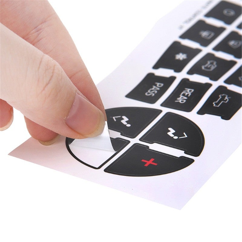 A/C Button Repair Kit 2-Pack Commercial-Grade Matte Vinyl Dashboard Button Repair - Tool-Free Installation for Chevrolet GMC Cadillac 2007-2015 DIY Car Owners - Image 2