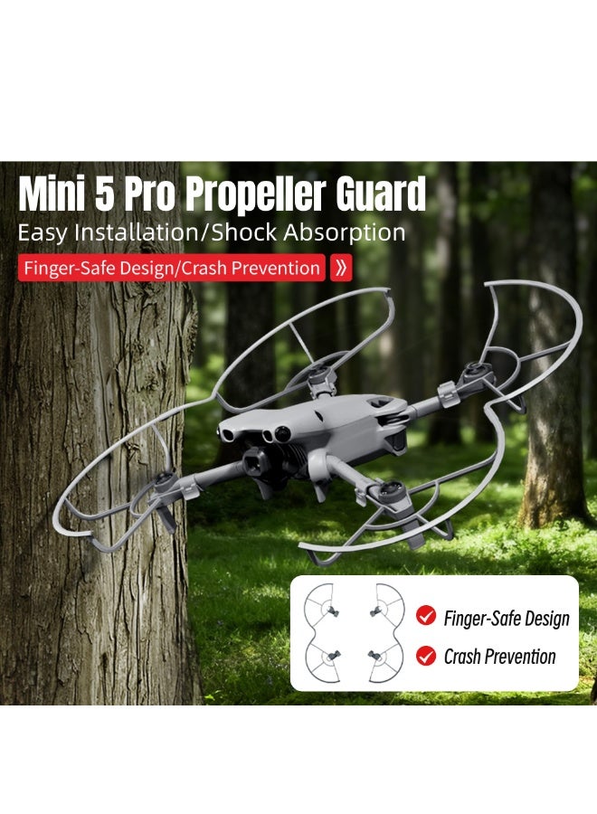STARTRC Propeller Guards for DJI Mini 5 Pro, Quick Release Removable Paddle Blades Protector, Propellers Anti-Collision Ring, DJI Mini 5 Pro Accessories - Image 2