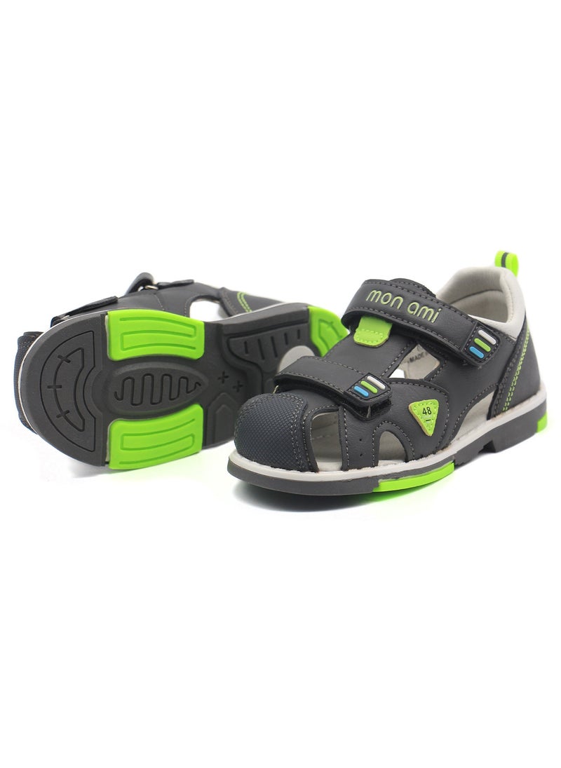 Mon Ami - Monami Toddler and Kids Sandals | Hook & Loop Closure, Soft Bottom, Children Sports Sandals Unisex - Baby Boy and Girl Shoes | Casual Sandals for Toddler Girls, Boys & Kids - Image 1