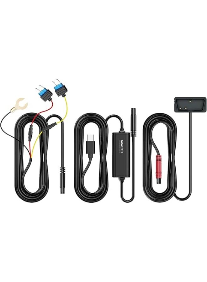 DDPAI OBD Hardwire Kit, Compatible with Z60, Z60 Pro, Z60T, Z90 Pro, N5 Dual, N3 Pro, MINI2X Dash Cam, Enabling 24 Hours Parking Monitor, 12V/2A to 5V/3A, 3 Meters Long