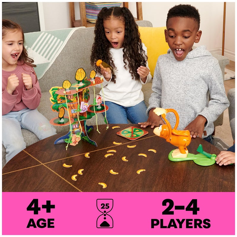 Spin Master Games ألعاب سبين ماستر، قرد يرى قرد يفعل، لعبة تفاعلية للأطفال، تشمل عجينة قابلة للعجن برائحة الموز، لعبة حسية مضحكة، 2-4 لاعبين، للأعمار من 4 سنوات وما فوق - Image 2