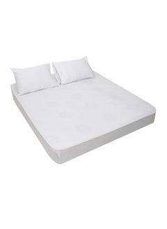 MEHALLA Fitted Sheet Set - Square Sateen  - King White- 100% Egyptian Cotton - pzsku/Z820164843191BB447416Z/45/_/1709460604/144c5b5f-794c-48f9-830c-79f509c758f9