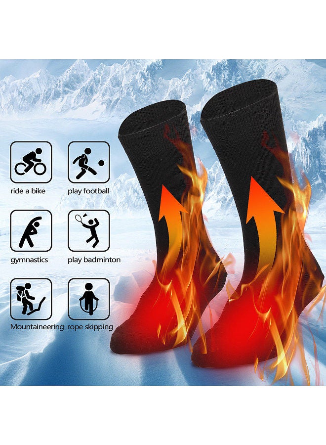 Generic Electric Heated Socks Battery Powered Cold Weather Heat Socks for Men and Women Outdoor Warm Winter Socks - Image 3