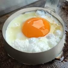 Printtech Stainless Steel Egg Ring with Handle, 15 cm, Round Cooking Mould (Pack of 03)  - Image 3