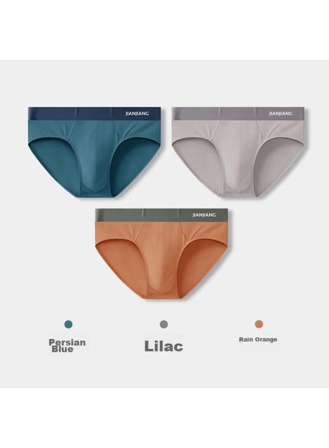 Athlete Jianjian Men's Underwear, Men's Briefs, Breathable Elastic Cotton Shorts, Mid-rise Underpants, Seamless, 5a Antibacterial, 3-pack - Image 2
