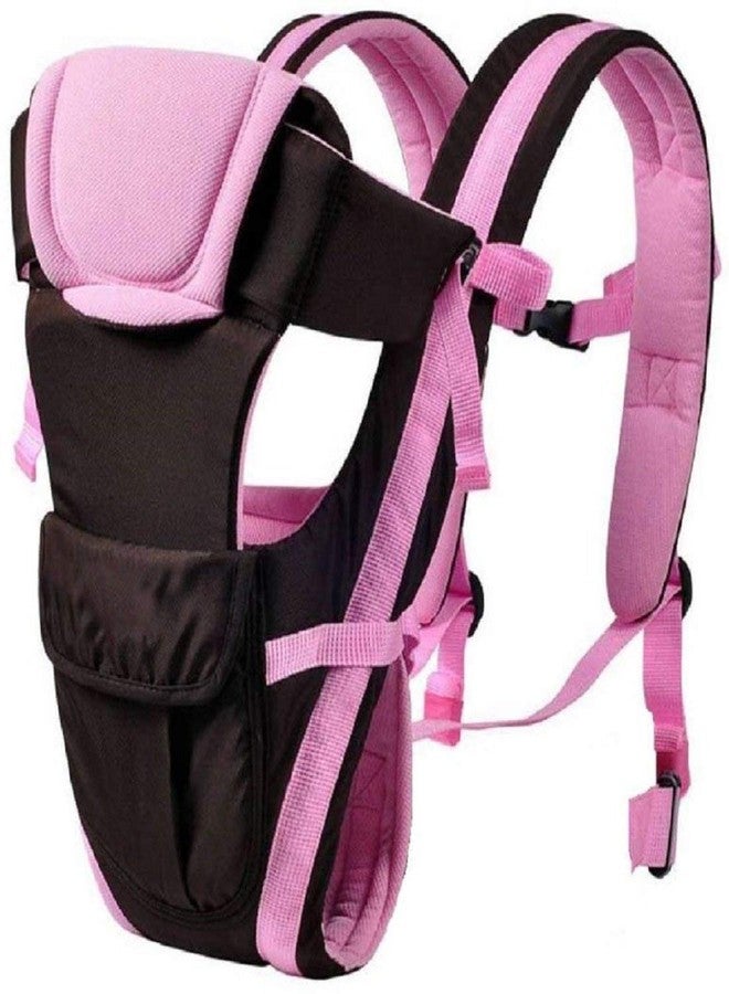 Crawl'in 4-in-1 Adjustable Baby Carrier Cum Kangaroo Bag/Baby Carry Sling/Back/Front Carrier for Baby (Pink) - Image 1