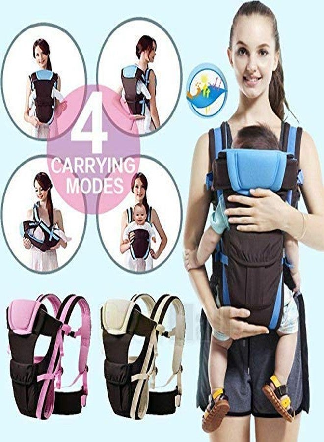 Crawl'in 4-in-1 Adjustable Baby Carrier Cum Kangaroo Bag/Baby Carry Sling/Back/Front Carrier for Baby (Pink) - Image 4