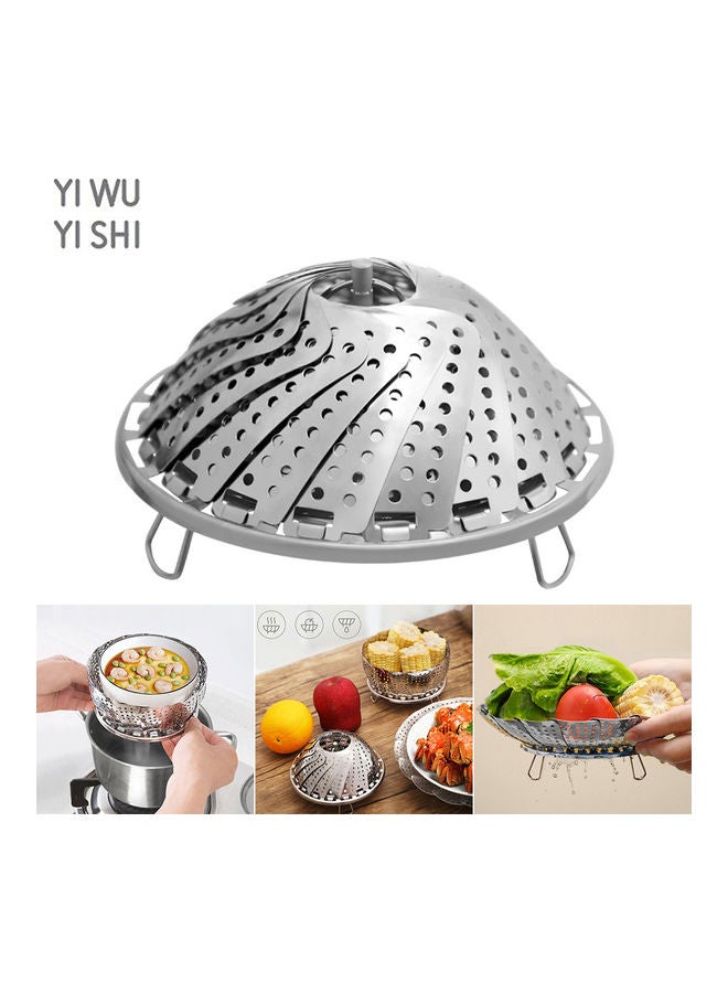 نيبمينينت صينية طهي بالبخار من الستانلس ستيل قابلة للطي فضي 25 X 15 25سم - Image 1