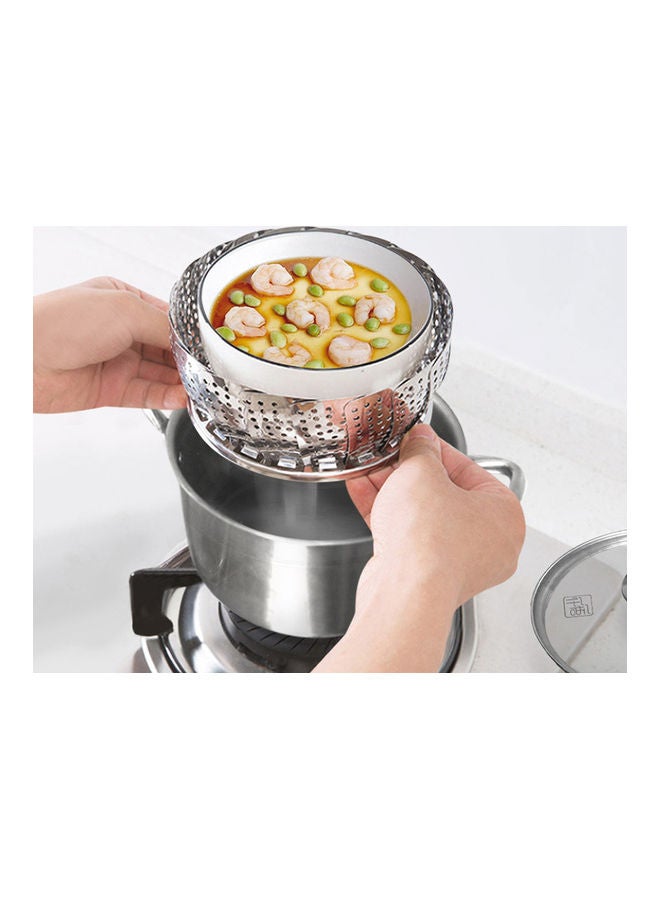 نيبمينينت صينية طهي بالبخار من الستانلس ستيل قابلة للطي فضي 25 X 15 25سم - Image 4