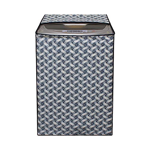 Lithara PVC Top Load Fully Automatic Washing Machine Cover For 8 Kg, 8.2 Kg, 8.5 Kg, 9 Kg | Size : 66 x 66 x 101.6 Cm | (Multicolor Design69) - Image 2