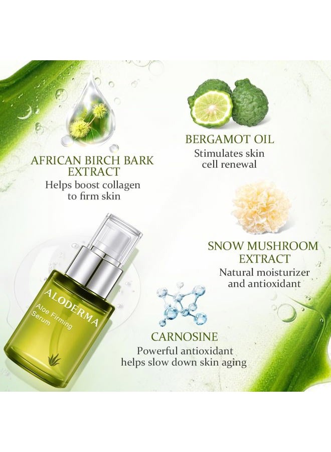 ALODERMA Aloe Firming & Rejuvenating Serum Diminishes Appearance of Fine Lines & Wrinkles, 50ml, made with 88% Pure Organic Aloe Vera Juice within 12 Hours of Harvest - Image 2