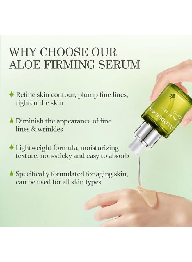 ALODERMA Aloe Firming & Rejuvenating Serum Diminishes Appearance of Fine Lines & Wrinkles, 50ml, made with 88% Pure Organic Aloe Vera Juice within 12 Hours of Harvest - Image 3