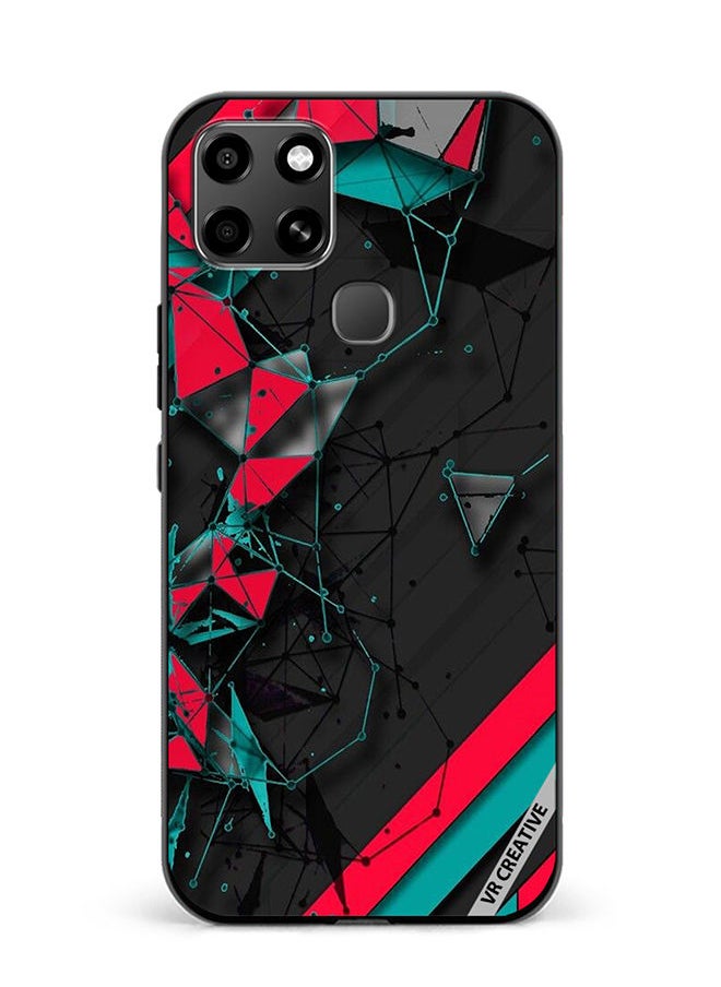 VR CREATIVE Protective Case Cover For Infinix Smart 6 Tech Pattern Design Multicolour  - Image 1