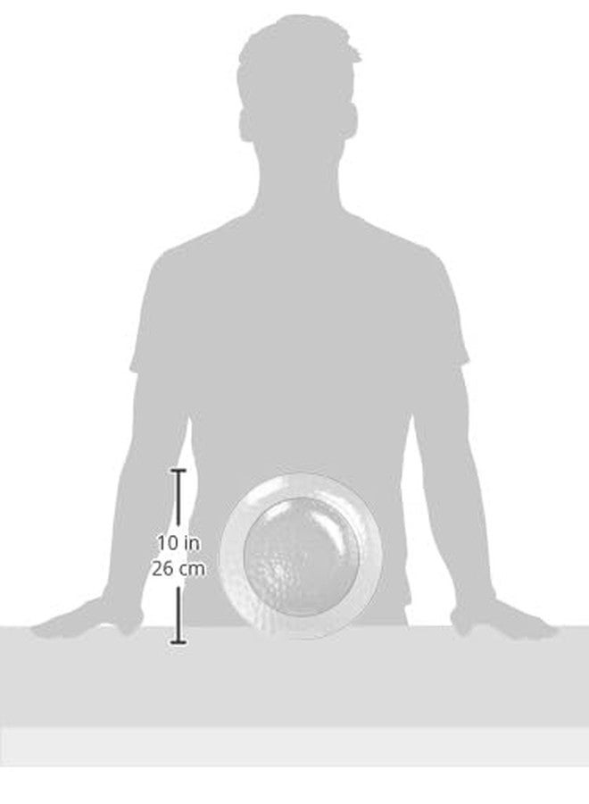 Blue Sky Organic Hammered Dusty Blue Plates Disposable, (32 Ct) 7" & 10" Blue Clear Plastic Plates Combo, Perfect Blue Disposable Plates for Fancy Plastic Dinnerware Sets and Plastic Party Plates Set - Image 3