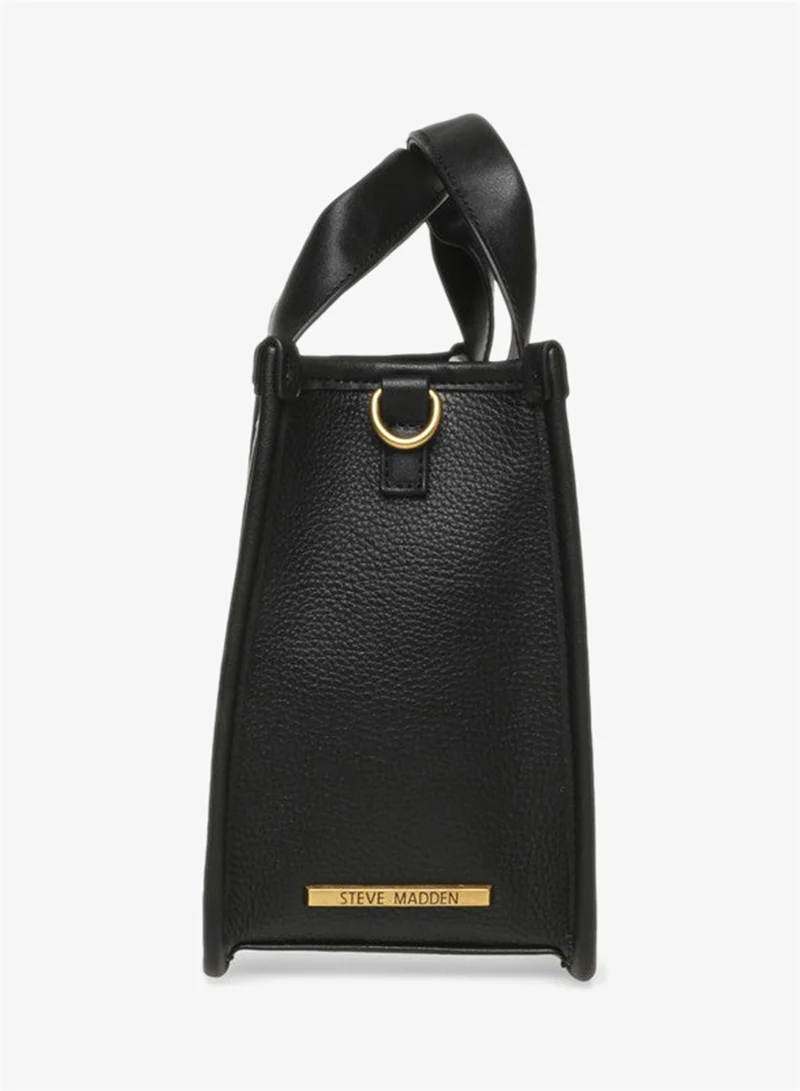 ستيف مادن Bwebber-e Women's Black Satchel Bag