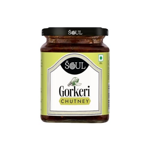 ADF Soul Gorkeri Chutney | A sweet mango chutney crafted with mango chunks, jaggery, and traditional spices | Enjoy it as a delicious side with Indian breads or as a tasty addition to your everyday meals | 325 g. - Image 1