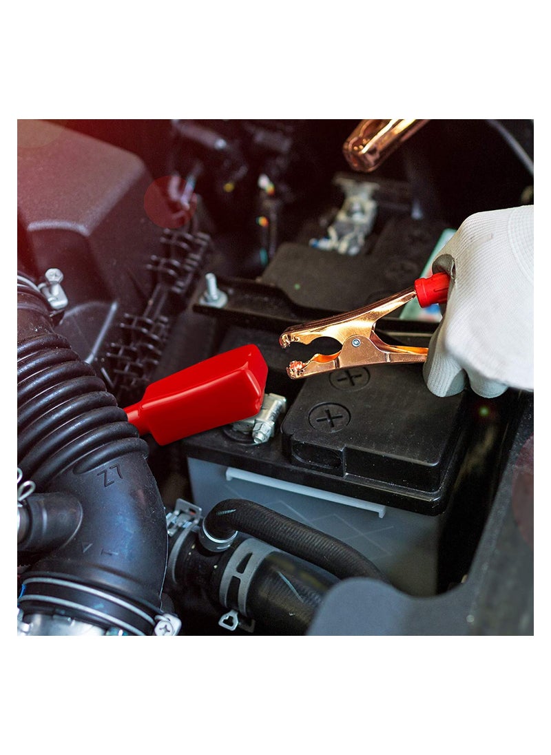 Beauenty Insulated Battery Terminal Covers Protective Sleeves for Cars and Boats Positive Negative Red and Black 2 Pack  - Image 2