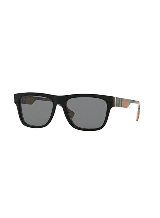 BURBERRY Man SQUARE  SUNGLASSES- BE 4293 - lense size:56mm - TOP BLACK ON VINTAGE CHECK - Image 2