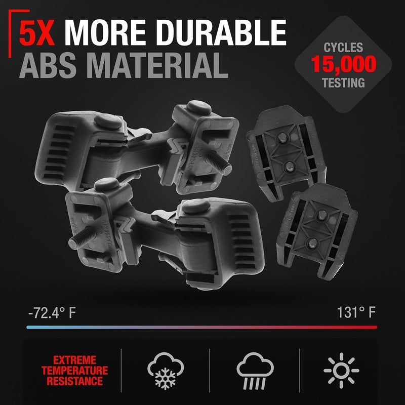 T1A TRUBUILT1 Hood Latch Replacement Set for 2007-2018 Jeep Wrangler - OEM Rubber Lock Catch Kit - Image 3