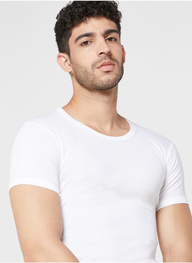 Rib T-Shirt with Antibacterial Finish - pzsku/Z8201FB2B766E96692961Z/45/_/1698932326/7063be59-da39-469d-87c8-064eb1fe8e97