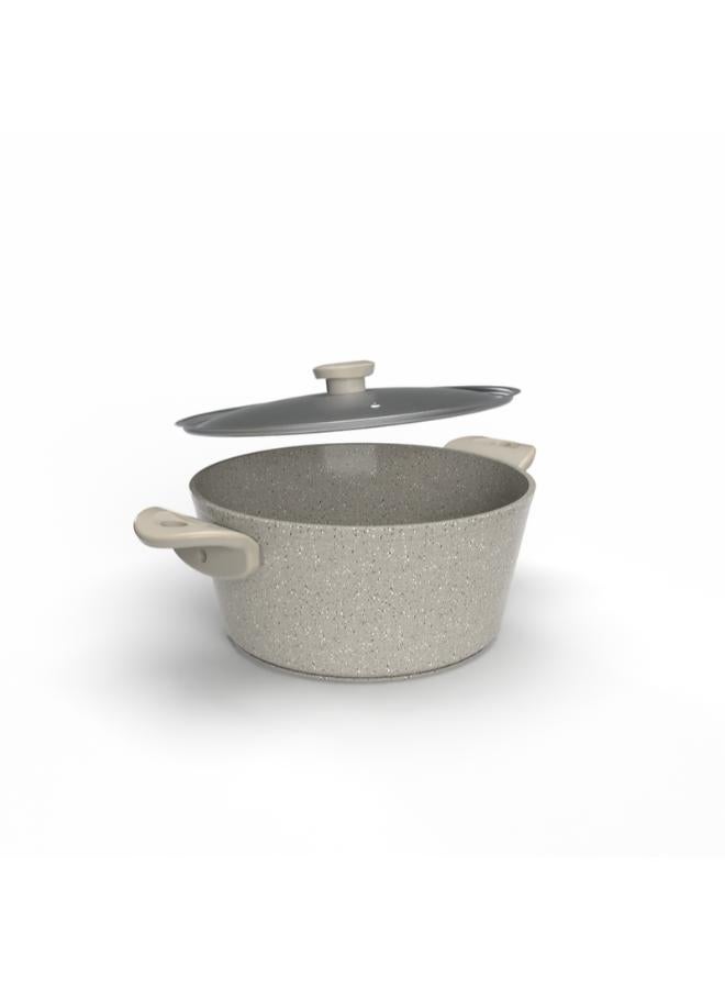 Top Chef Granit Pot 22 Cm Beige (Suitable For Induction) - Image 4