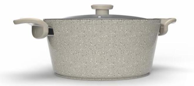 Top Chef Granit Pot 22 Cm Beige (Suitable For Induction) - Image 1