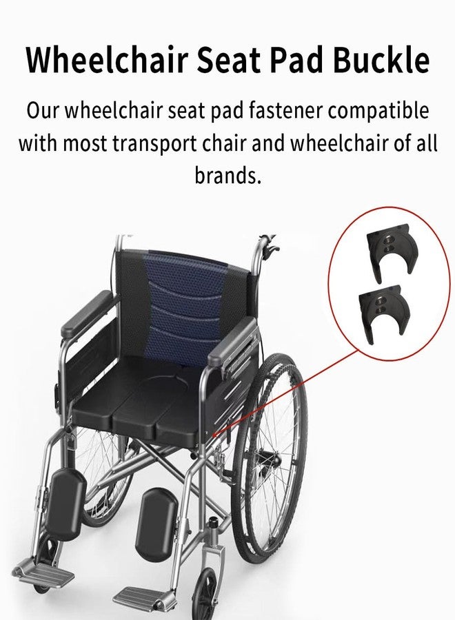 Toeloioh Replacement of The Wheelchair Seat Pad Buckle, Wheelchair Rollator Walker Common Parts, Wheelchair Supplier Fits 22mm and 25mm Tubing, Medical Equipment-1 Pair - Image 5