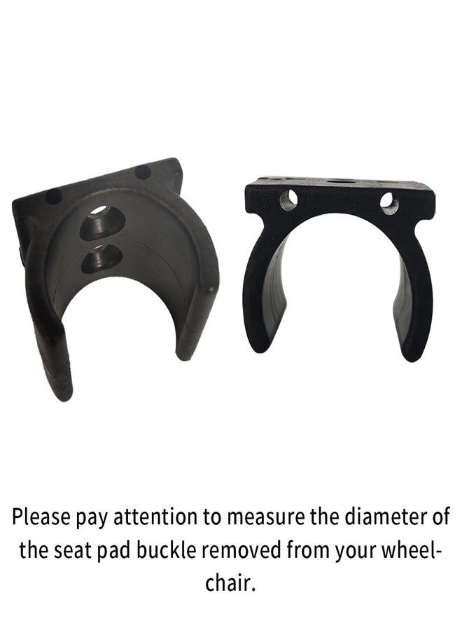 Toeloioh Replacement of The Wheelchair Seat Pad Buckle, Wheelchair Rollator Walker Common Parts, Wheelchair Supplier Fits 22mm and 25mm Tubing, Medical Equipment-1 Pair - Image 4
