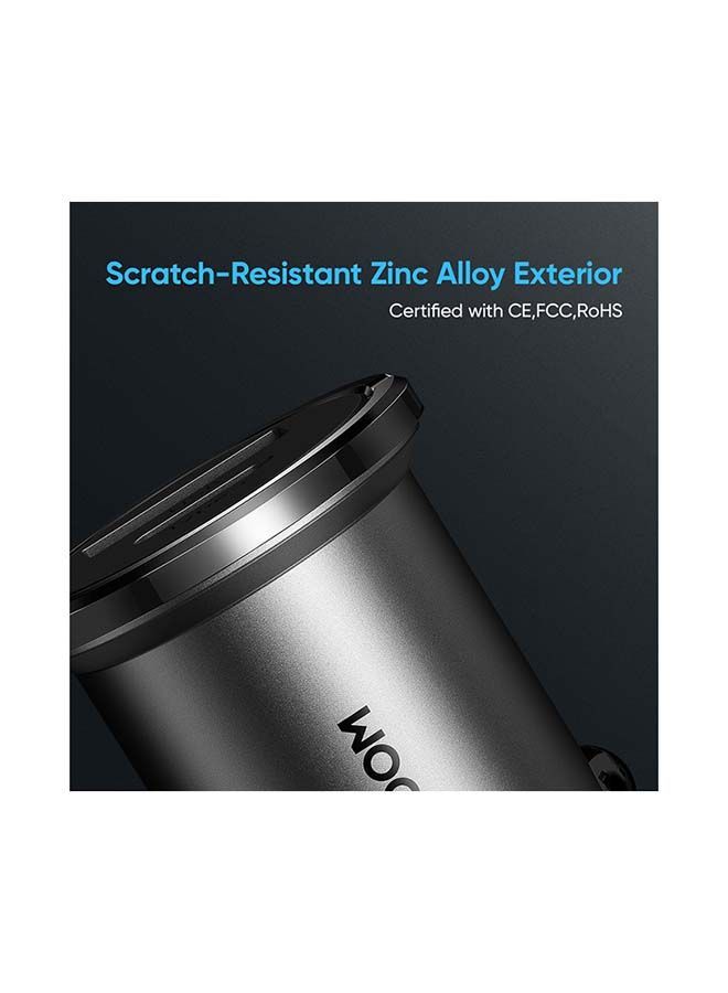 نيبمينينت شاحن سيارة ثنائي فائق السرعة بمنفذي USB Type-C بتقنية PD بقدرة 45 وات تارنش - Image 5