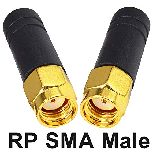 onelinkmore FPV Small WiFi Antenna 2.4GHz Bluetooth Mini WiFi Antenna Wireless Omni Thumb Antenna mmdvm Network Router RP SMA Male TX RX Mini RHCP Racing Drone Antenna for Multicopter Back Up Camera Pack of 2 - Image 3