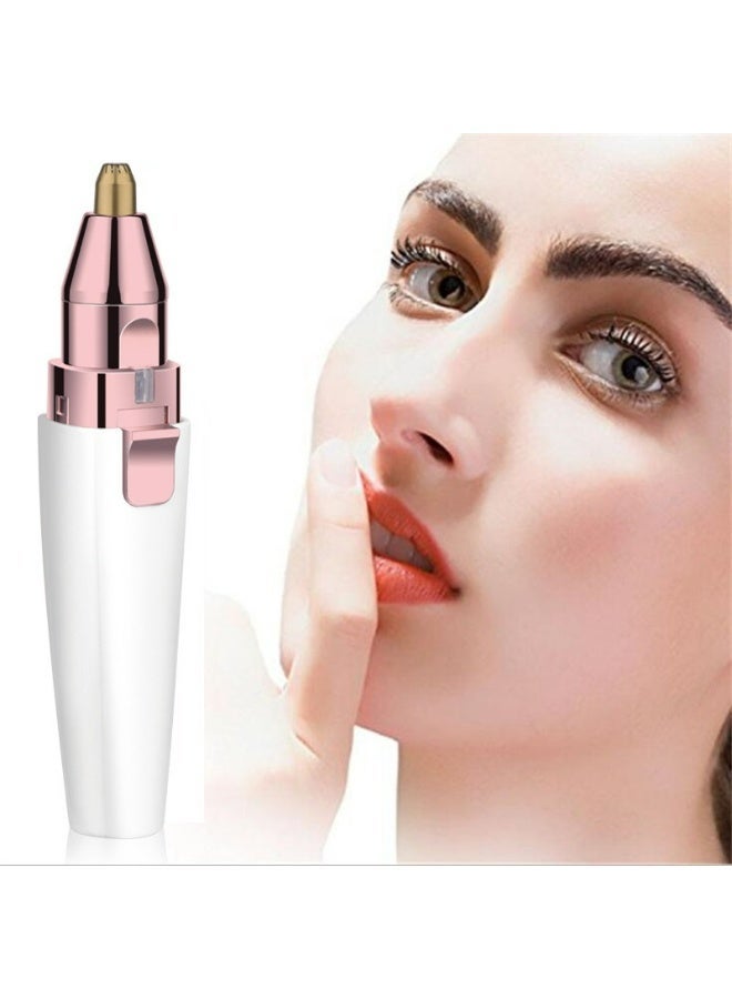 إزالة الشعر الوجهية للنساء، جهاز إزالة الشعر بدون ألم مع رأسين قابلين للاستبدال، حلاقة كاملة للجسم للسيدات: الساقين، خط البيكيني، الذراعين، الفخذين، الوجه. - Image 3