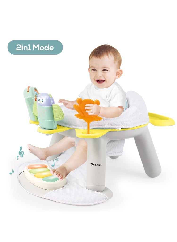 Teknum 2 - IN - 1 Dining Chair/Toddler Play Seat W/Pedal Piano - Butterfly - Image 5