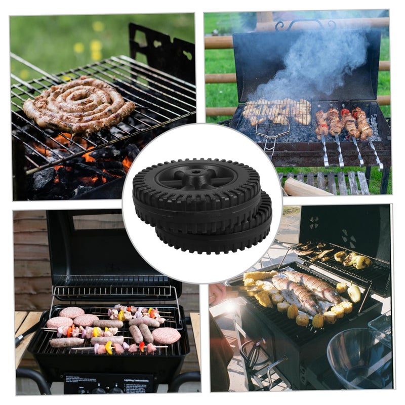 Heavy Duty Swivel Wheels Replacement Kit for BBQ Grill Garden Cart Cooler Mower - Image 4