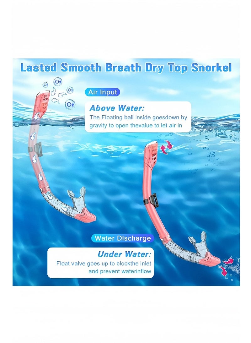 كيبي قناع الغوص بنظام التنفس الجاف الأحدث، قابل للطي بزاوية 180 درجة، نظارات غوص بانورامية بزجاج مقوّى مقاوم للضباب والتسرب، معدات غوص للبالغين والشباب - Image 3