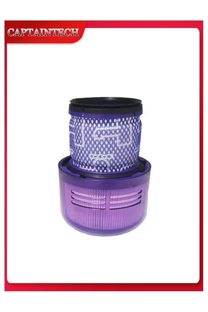 كابتن تيك مناسبة لملحقات مكنسة دايسون الكهربائية عنصر الفلتر الخلفي V11 SV14 فلتر المكنسة الكهربائية Hepa