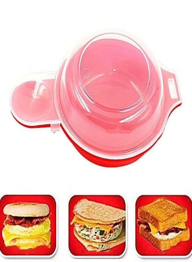 Istore 2 Sets Microwave Egg Cooker,1 Minute Fast Egg Hamburg Omelet Maker Kitchen Cooking Tool - Image 4