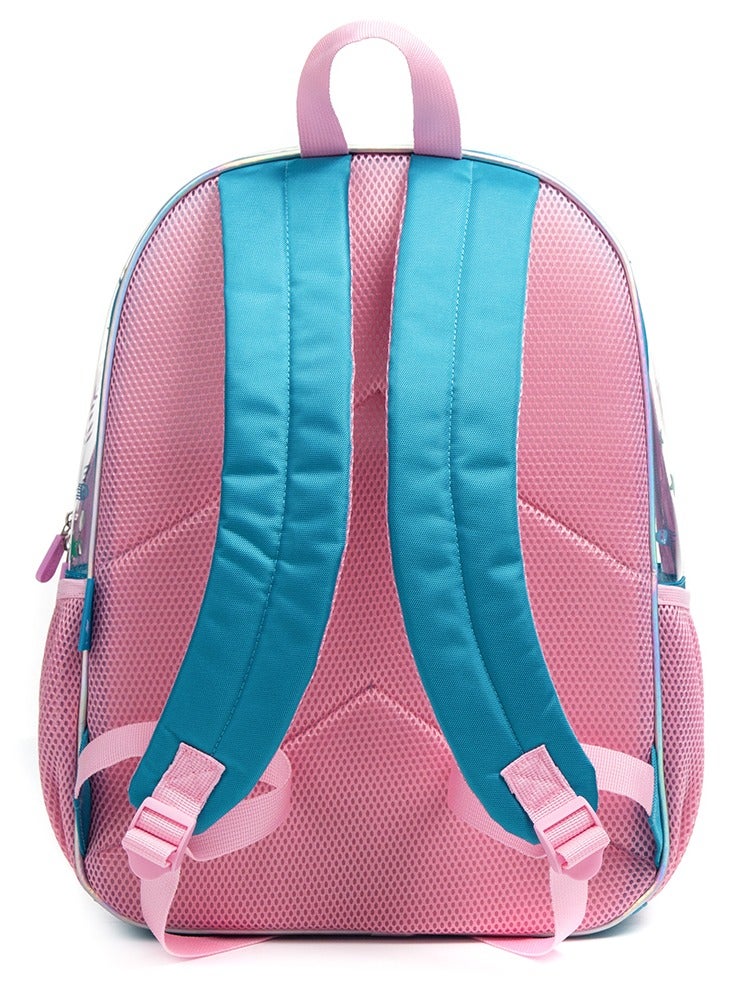 Eazy Kids مجموعة من 3 حقائب مدرسية مقاس 17 بوصة مع حقيبة غداء ومقلمة حورية البحر باللون الأزرق - Image 5