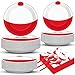CHUNNIN 200 PCS Gone Fishing Party Plates Napkins Fishing Themed Tableware Set for Fishing Party Gone Fishing Decoration Dessert Plates Forks Serve 50 Guests for Fishing Birthday Party Favor Supplies - Image 2
