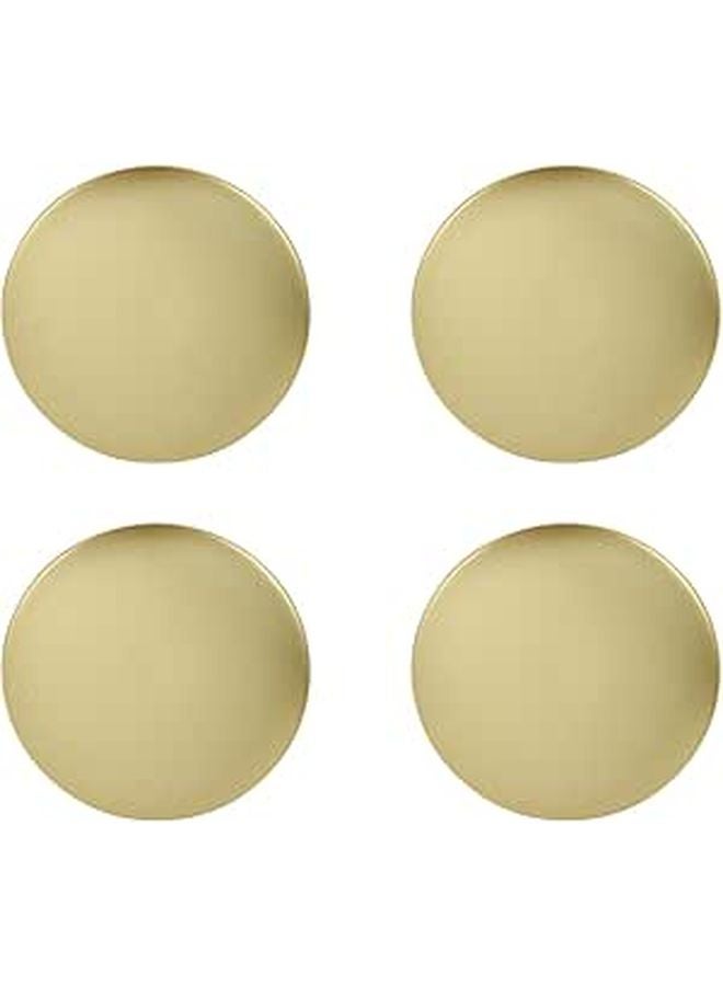 Gold Metal Candle Holders Set of 4 Nordic Style 11cm for Garden Courtyard Home Decor - Image 1