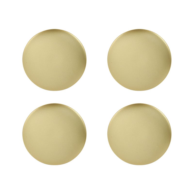 Gold Metal Candle Holders Set of 4 Nordic Style 11cm for Garden Courtyard Home Decor - Image 2