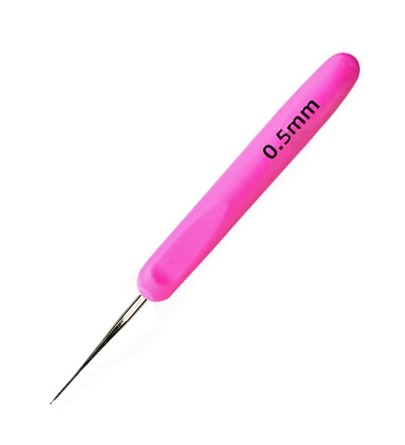 Weabetfu Dreadlocks Crochet Hooks with Ergonomic Handle,Dreadlock Needle Tool for Craft,Dreadlock Crochet Hook for Hair 0.5mm 1 Hook - Image 1